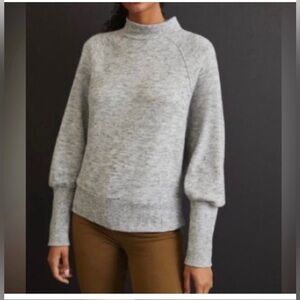 Anthropologie Maeve Laney Mock Neck balloon sleeve sweater NWT